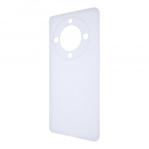 Силиконовый матовый полупрозрачный чехол для Huawei Honor X9a Белый