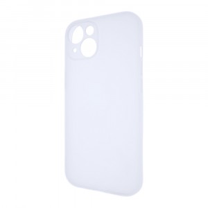 Силиконовый матовый полупрозрачный чехол для Iphone 15 Белый