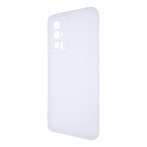 Силиконовый матовый полупрозрачный чехол для XIaomi Poco F5 Pro Белый