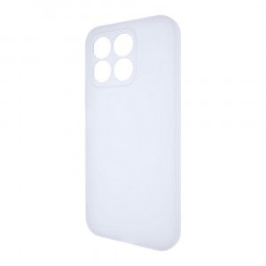 Силиконовый матовый полупрозрачный чехол для Honor X8c Белый