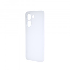 Силиконовый матовый полупрозрачный чехол для Poco X7 Pro Белый