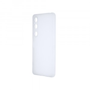 Силиконовый матовый полупрозрачный чехол для Sony Xperia 1 VI Белый