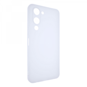 Силиконовый матовый полупрозрачный чехол для Vivo Y04 Белый