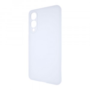 Силиконовый матовый полупрозрачный чехол для Samsung Galaxy S25 Edge