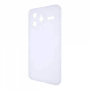 Силиконовый матовый полупрозрачный чехол для Poco F7 Ultra Белый