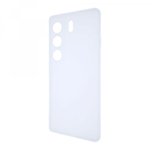 Силиконовый матовый полупрозрачный чехол для Tecno Camon 40 Pro 4G/5G Белый