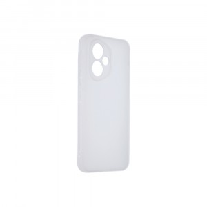 Силиконовый матовый полупрозрачный чехол для Honor 400 Белый