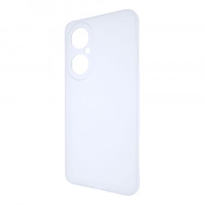 Силиконовый матовый полупрозрачный чехол для Huawei Nova Y73 Белый