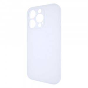 Силиконовый матовый полупрозрачный чехол для Iphone 15 Pro Белый
