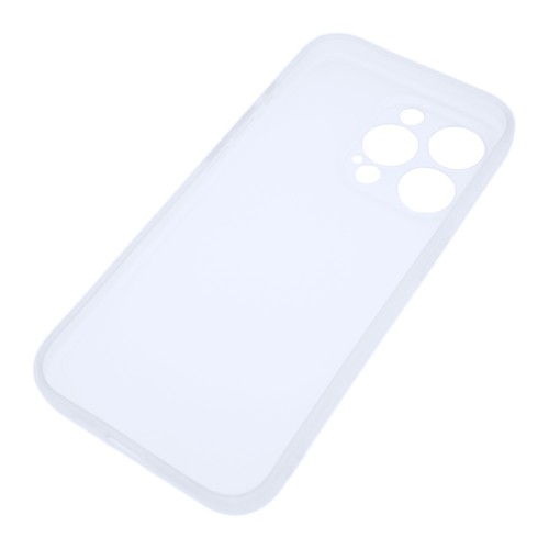 Силиконовый матовый полупрозрачный чехол для Iphone 15 Pro, цвет Белый