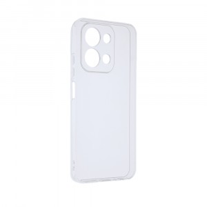 Силиконовый матовый полупрозрачный чехол для Redmi 15C/Poco C85 Белый