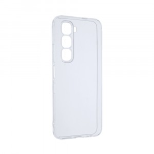 Силиконовый матовый полупрозрачный чехол для Infinix Hot 60 Pro Белый