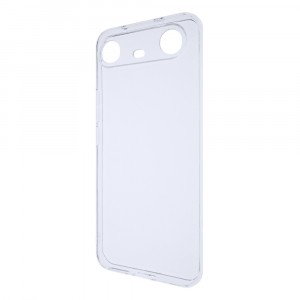 Силиконовый матовый полупрозрачный чехол для Tecno Spark Slim Белый
