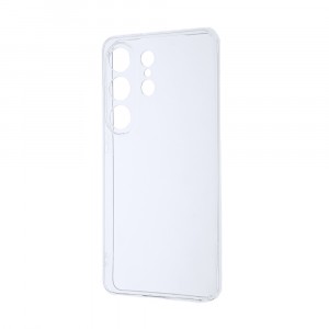 Силиконовый матовый полупрозрачный чехол для Samsung Galaxy S26 Ultra Белый