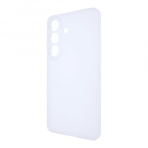Силиконовый матовый полупрозрачный чехол для Samsung Galaxy S26 Белый