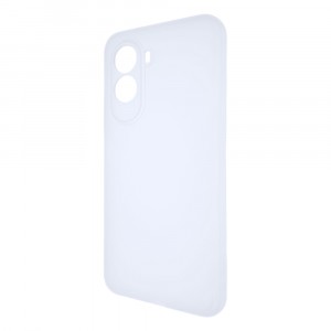 Силиконовый матовый полупрозрачный чехол для Poco M7 4G Белый