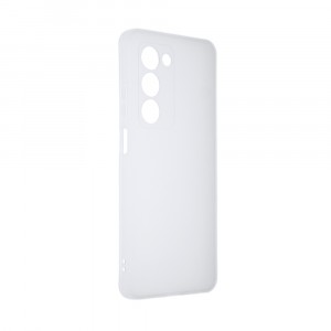 Силиконовый матовый полупрозрачный чехол для OPPO A5 4G / OPPO A5i Pro Белый
