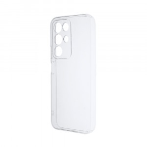 Силиконовый матовый полупрозрачный чехол для Realme C85 Белый