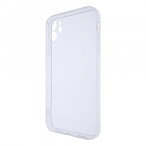 Силиконовый глянцевый транспарентный чехол для Iphone 11