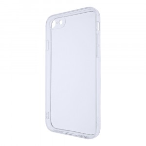 Силиконовый глянцевый транспарентный чехол для Iphone 8