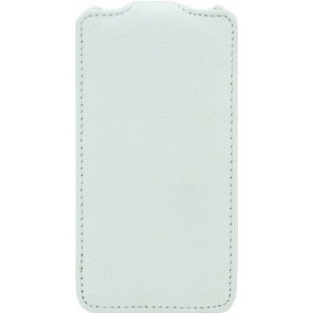 Чехол кожаный книжка вертикальная для Sony Xperia ZL Белый